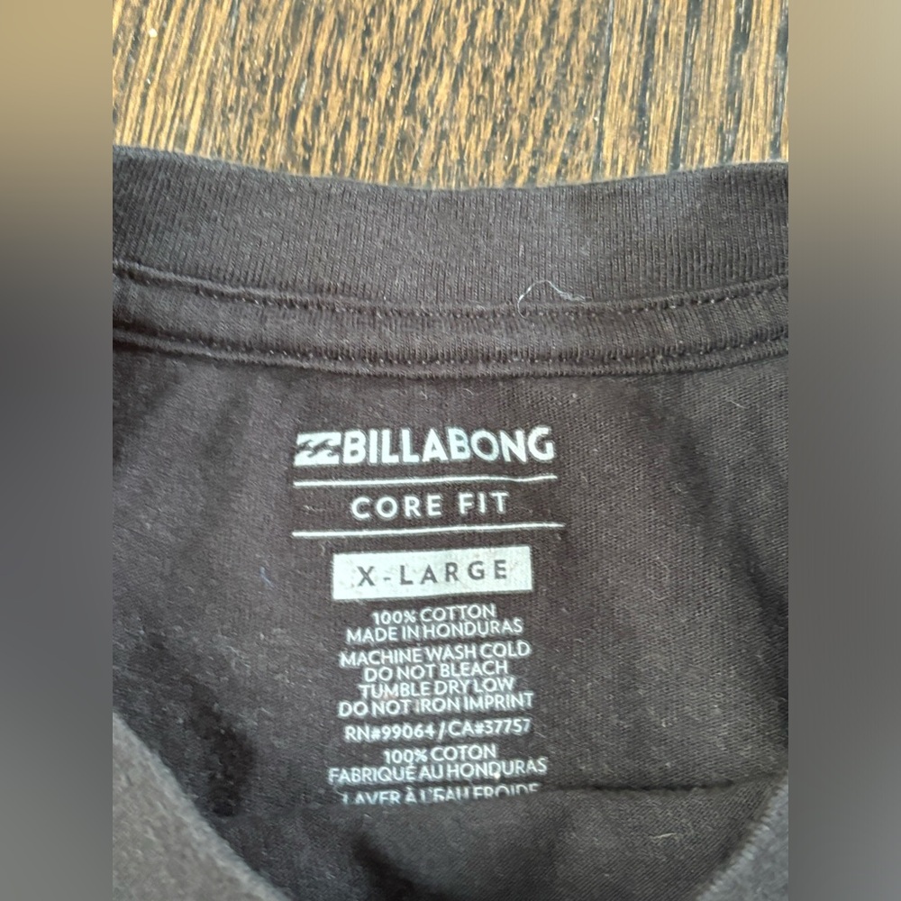 Billabong Black Short Sleeve Tee XL - Picture 5 of 8